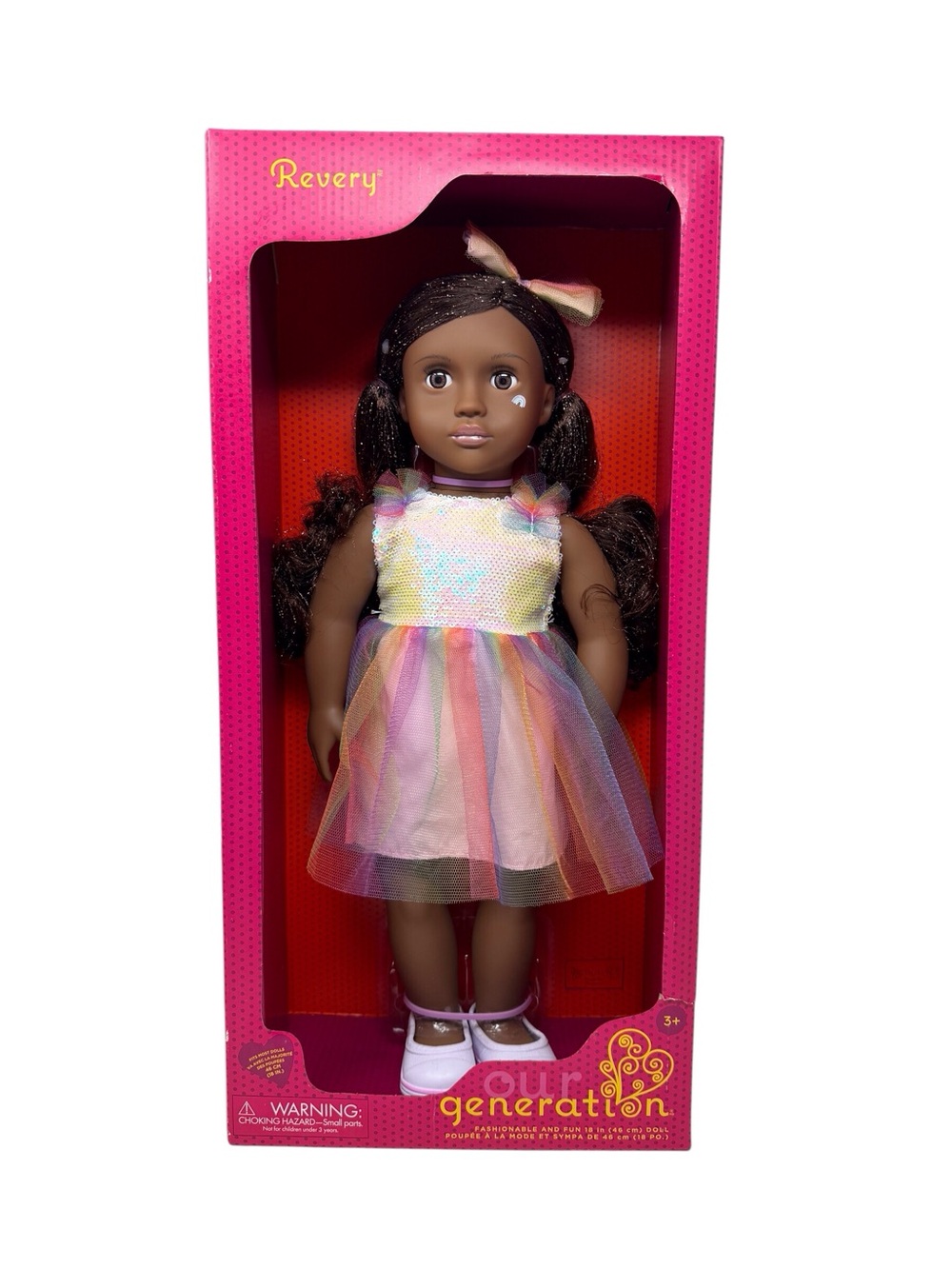 Our Generation Revery 18" Fashion Doll with Rainbow Dress New In Box